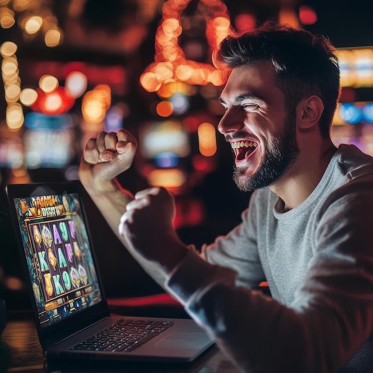 Live roulette wheel and baccarat table on melati123 with betting layouts